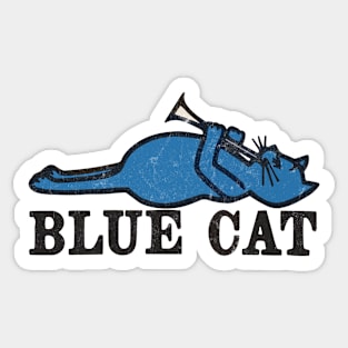 Blue Cat Records -- Vintage Defunct Record Label Sticker